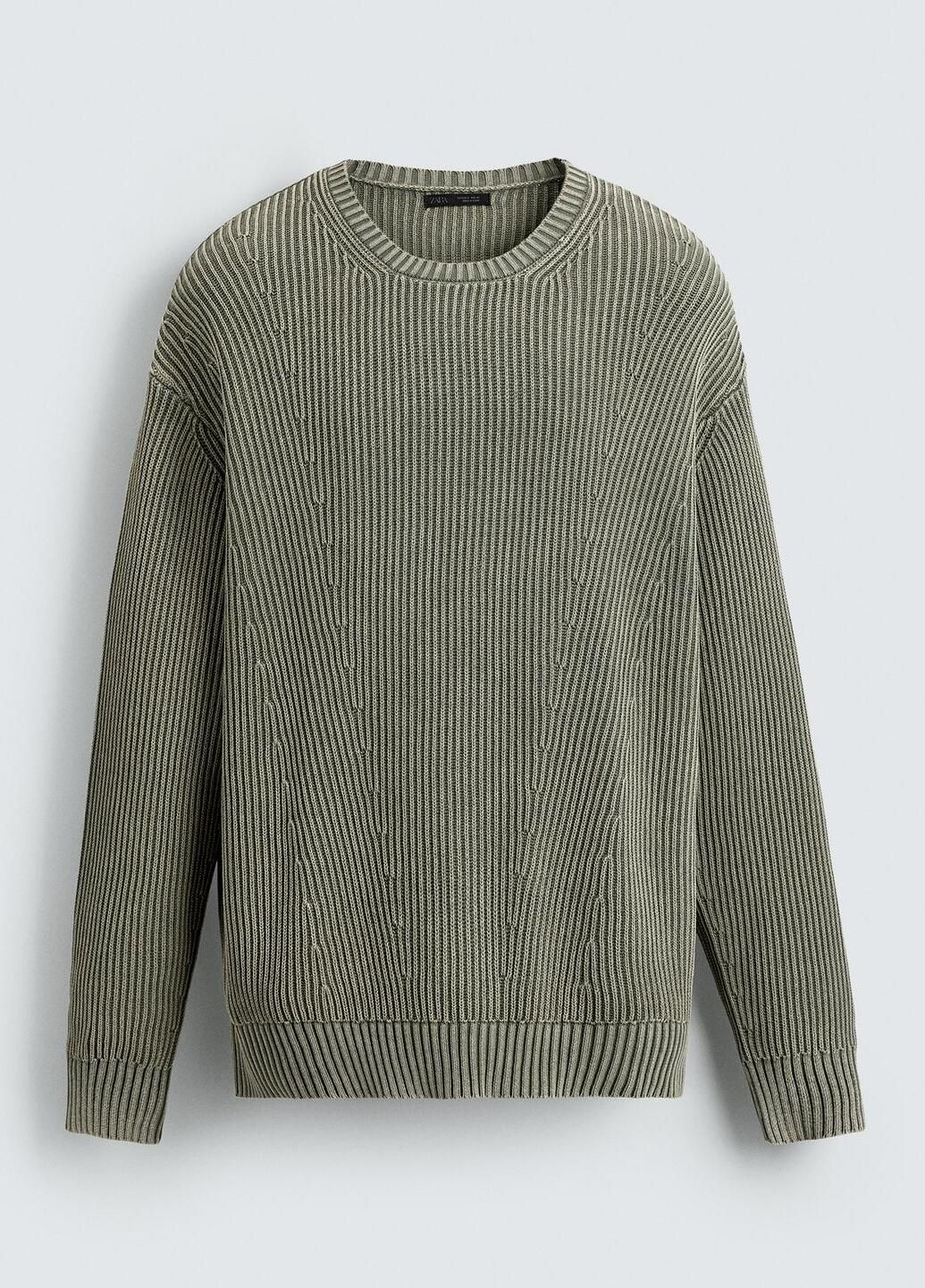 Зелений демісезонний светр Zara