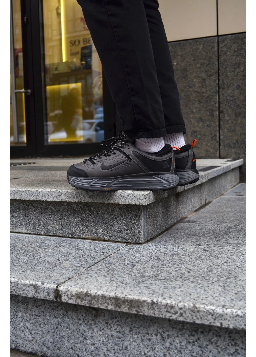 Сірі кросівки чоловічі nike acg gore tex grey найк асж сірі демісезон No Brand