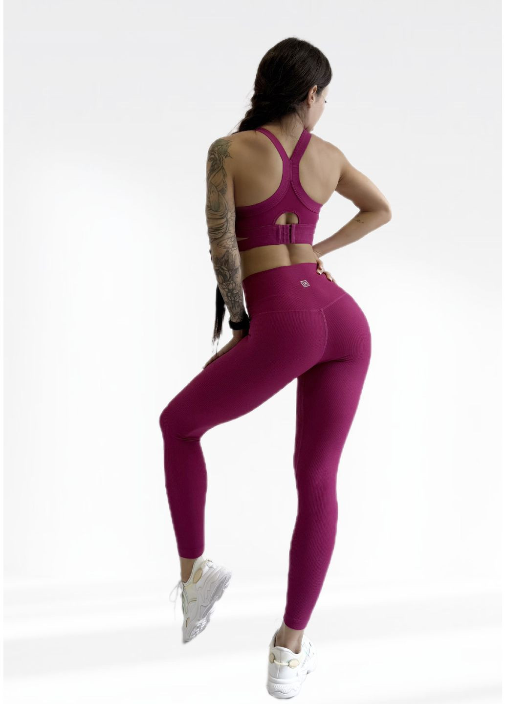 Костюм для фітнесу жіночий лосини та топ LILAFIT (353834704)