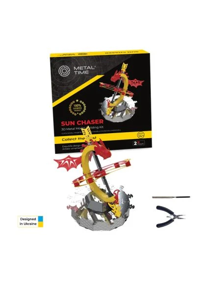 Конструктор Коллекционная модель Sun Chaser Dragon Stand Clock Солнечные часы (MT025) Metal Time Колекцiйна модель Sun Chaser Dragon Stand Clock Со (396103637)