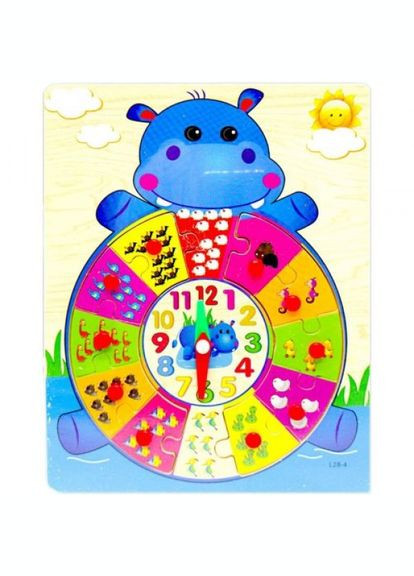 Дерев'яна гра "Рамка-вкладиш: Бегемотик" MIC (318020344)