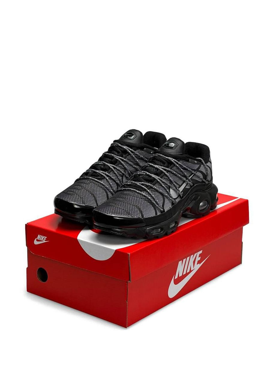 Чорні Осінні кросівки чоловічі, вьетнам Nike Air Max Plus Utility Black