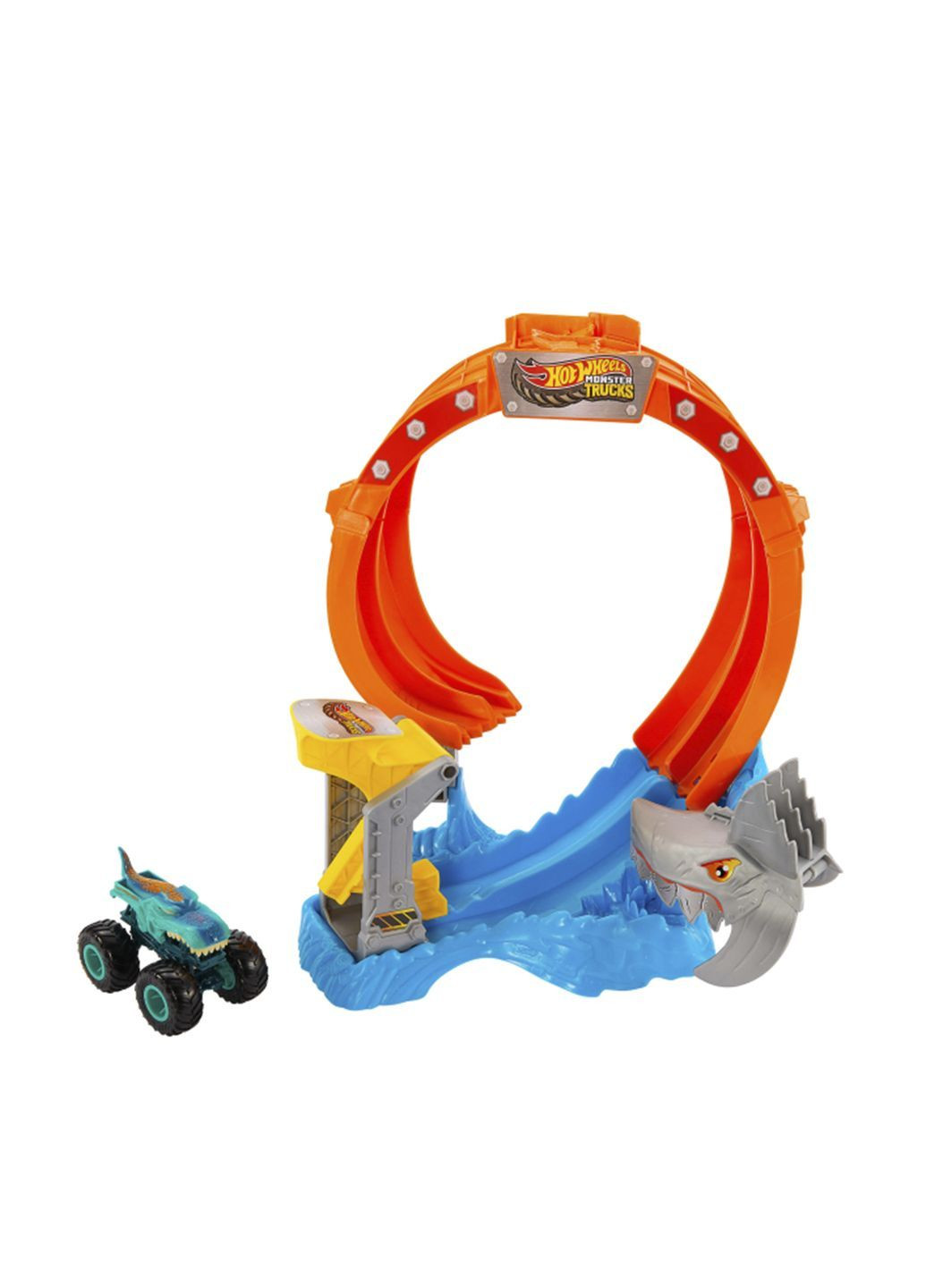 Игровой набор "Монстро-атака акулы" Monster Trucks цвет разноцветный CB-00285646 Hot Wheels (362083757)