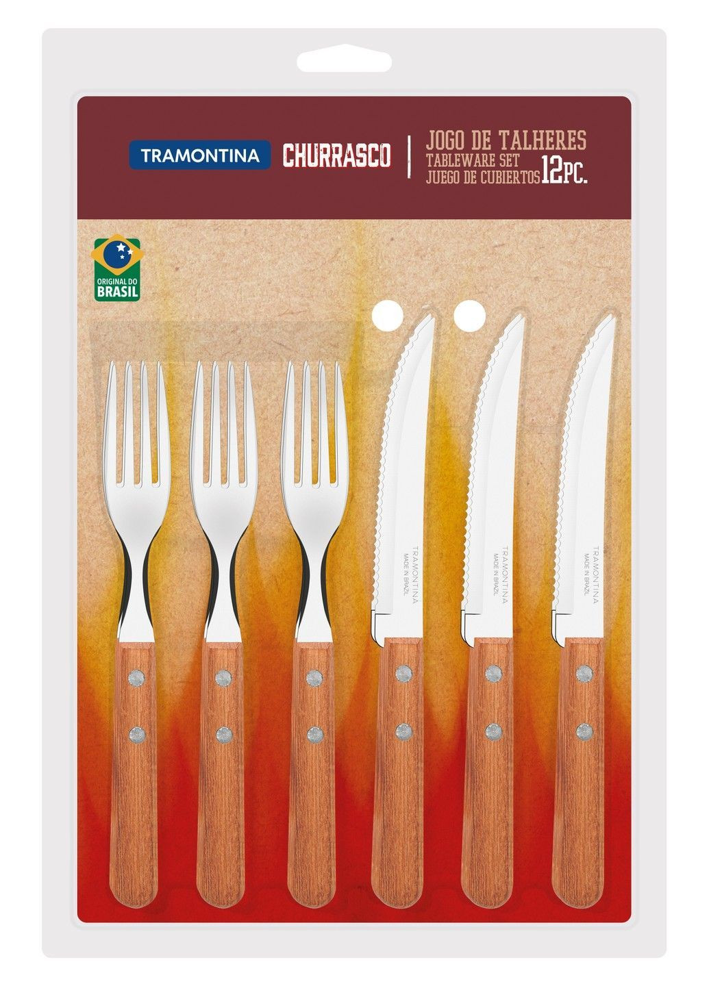 Барбекю Barbecue набір Churrasco 12 предм., інд.бл (22399/030) Tramontina (365277283)