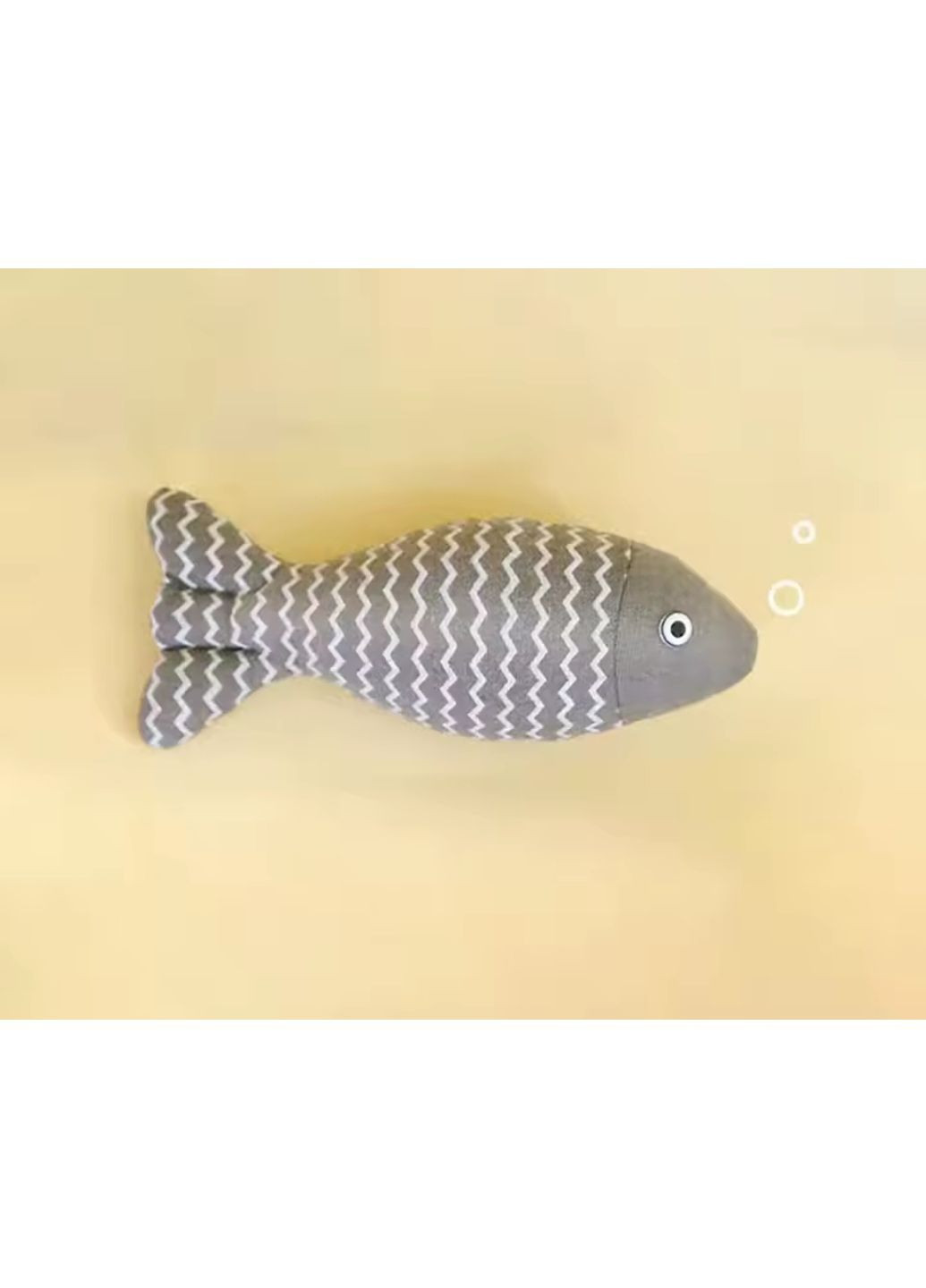 Игрушка для кошек мягкая Рыбка с кошачьей мятой, СЕРА No Brand (363968796)