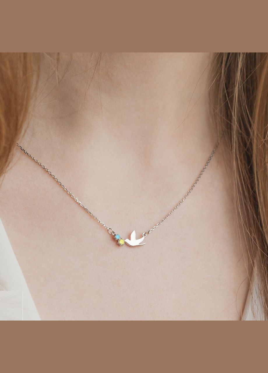 Серебряное кольцо с голубым кварцем и фианитами. No Brand (354721446)