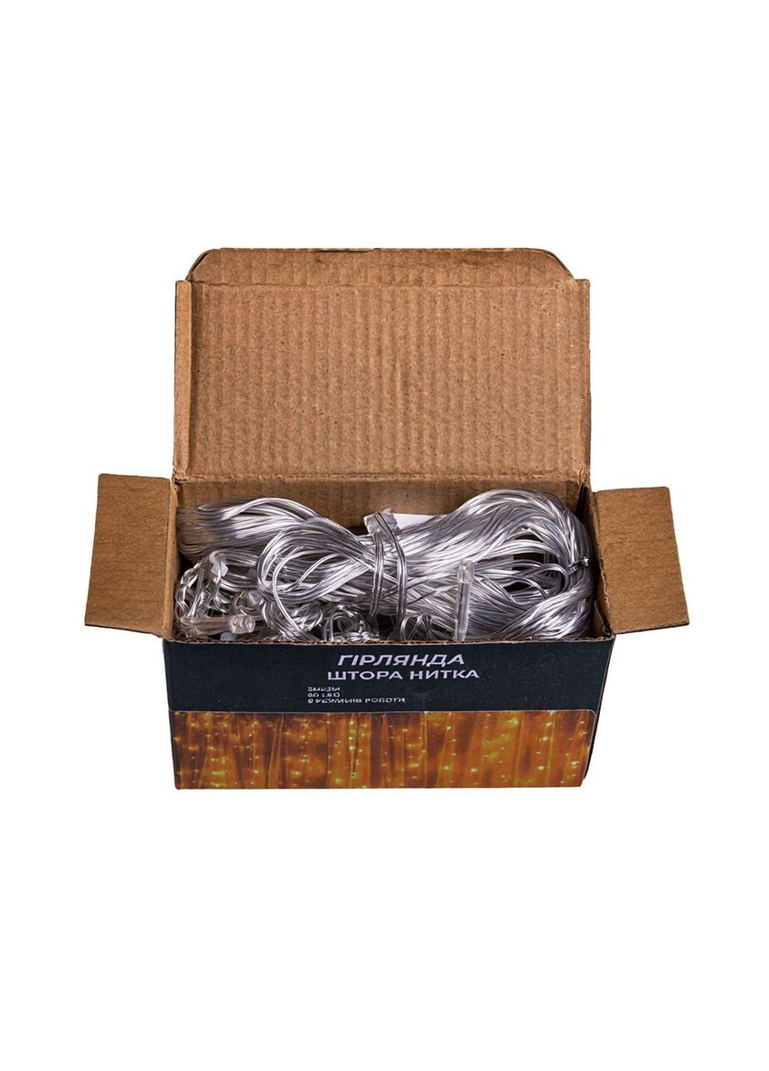 Новогодняя гирлянда штора 2х2 м 80 LED комнатная белый провод Белый ZWM2280LEDW Jooki (366037828)