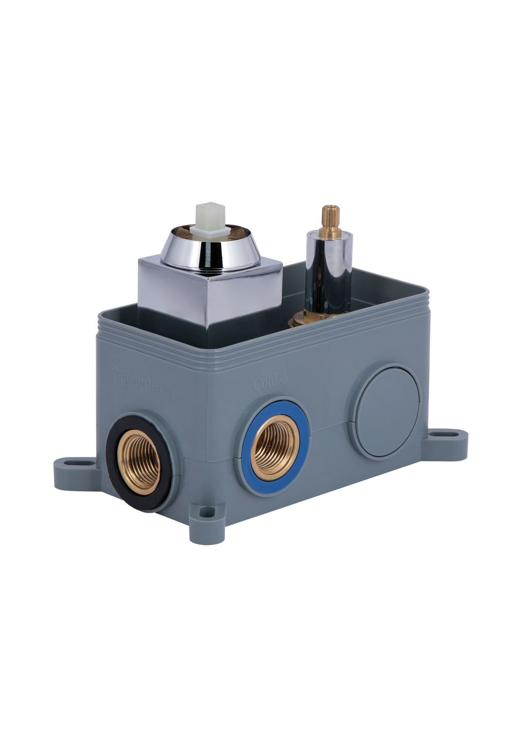 Душевая система для душа Gemini скрытого монтажа на два потребителя CRM Qtap QTGEM113CRM45696 (346492694)