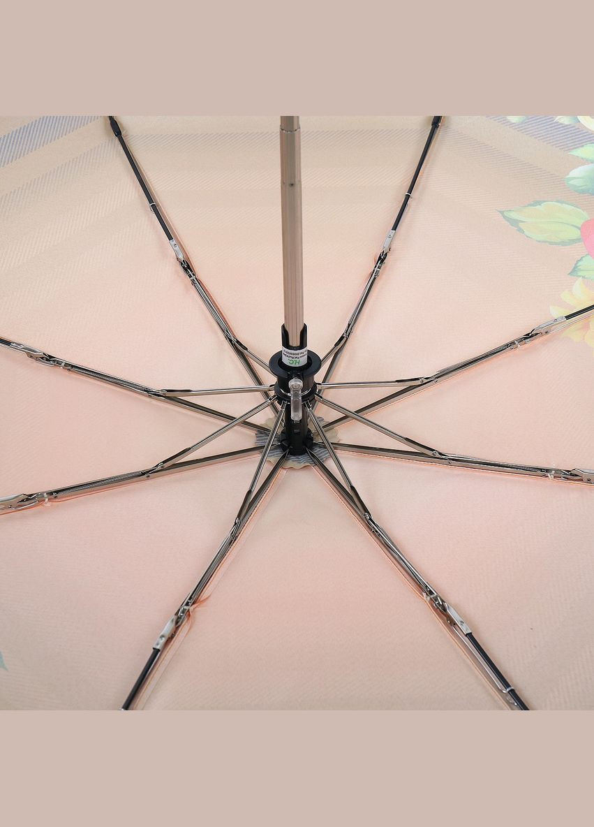 Коричнева атласна жіноча парасолька повний автомат Trust середня система антивітер (306442934)