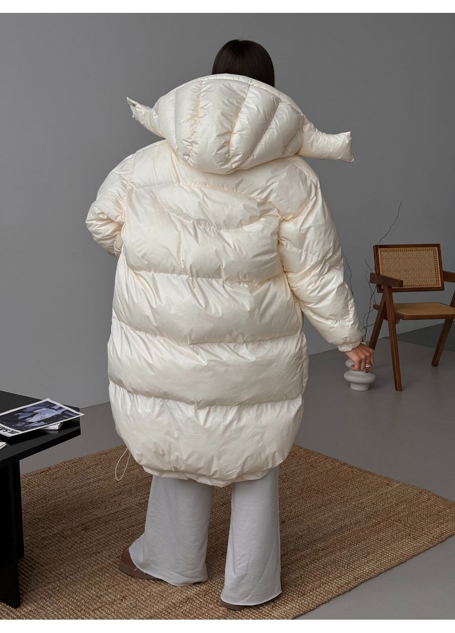 Молочний зимній Пуховик No Brand