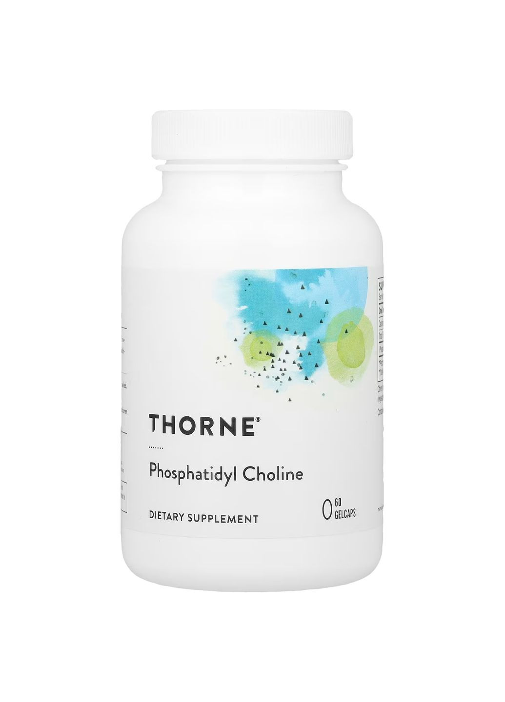 Фосфатидилхолін, Phosphatidyl Choline, Thorne, 60 гелевих капсул Thorne Research (322064173)