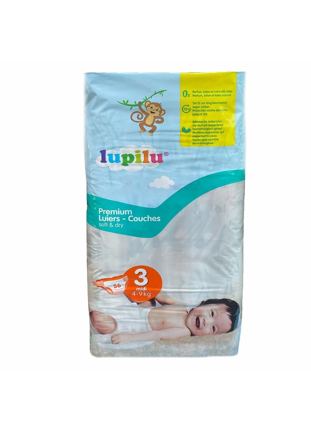 Підгузки Premium 3 midi 4-9 кг 56 шт (110640127) Lupilu (387583460)