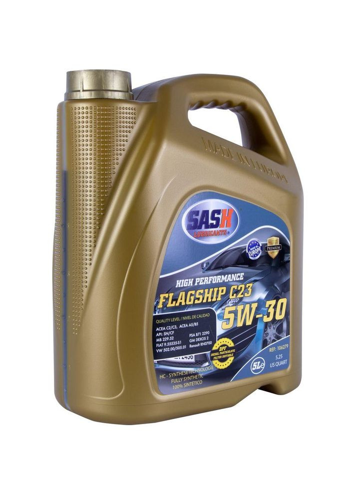 Автомобильное моторное масло FLAGSHIP C23 5W-30 5л 106279 SASH (352762073)