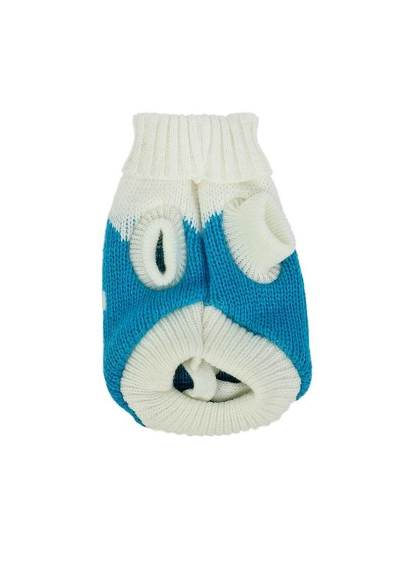 Вязаный акриловый свитер для котов и кошек Pet Style "Синее сердце" XL No Brand - (323234071)