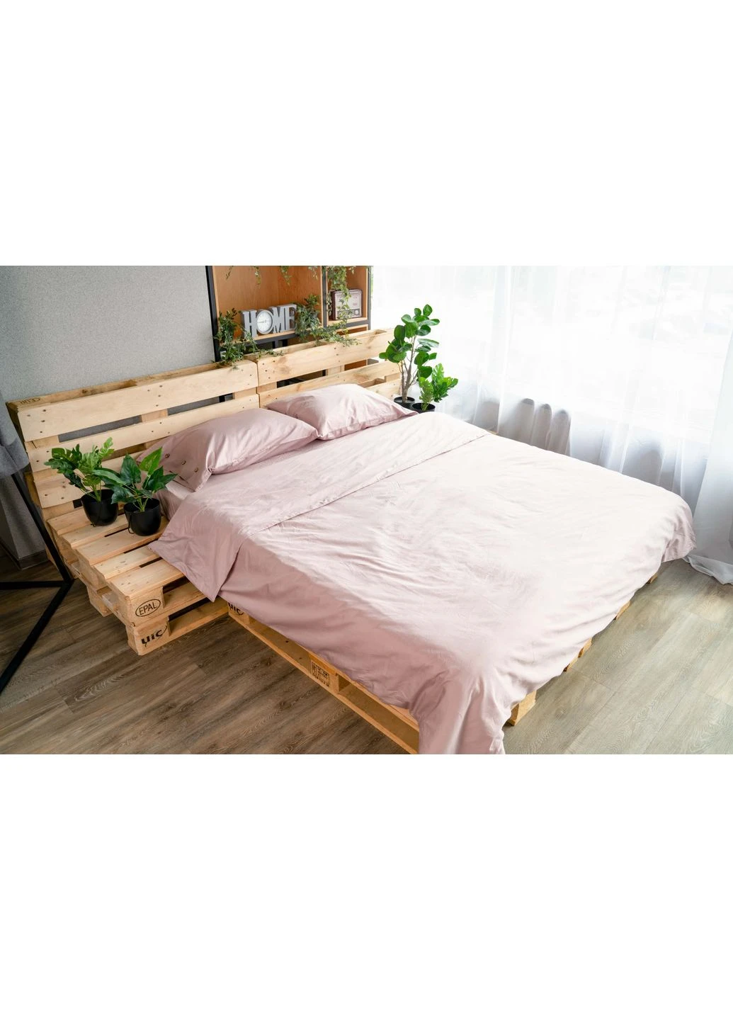 Підковдра Mix&Match, 160х220см, 100% бавовна, сатин, пудра () Ardesto ART1622DVP (380883564)