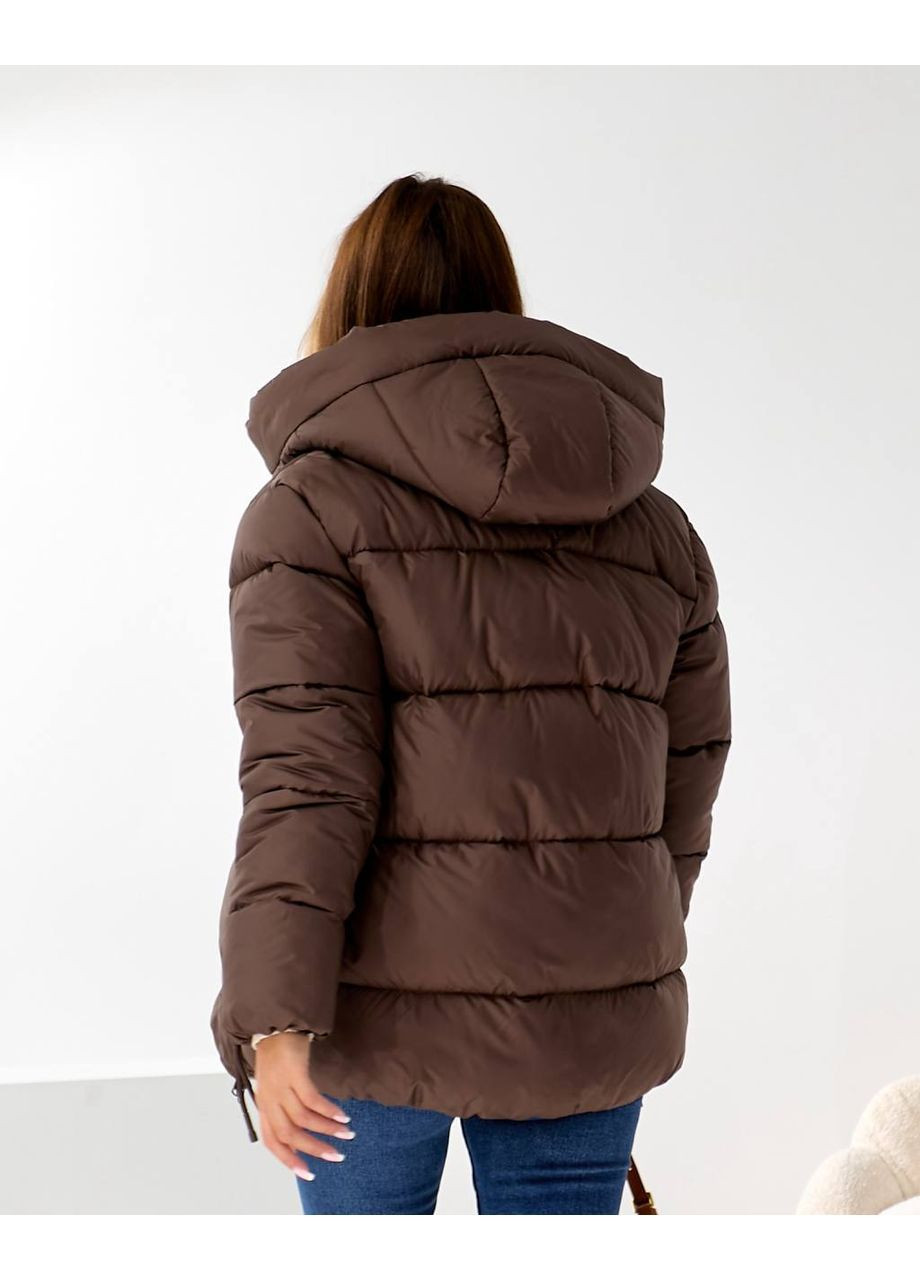 Темно-коричнева зимня куртка Україна UMButik