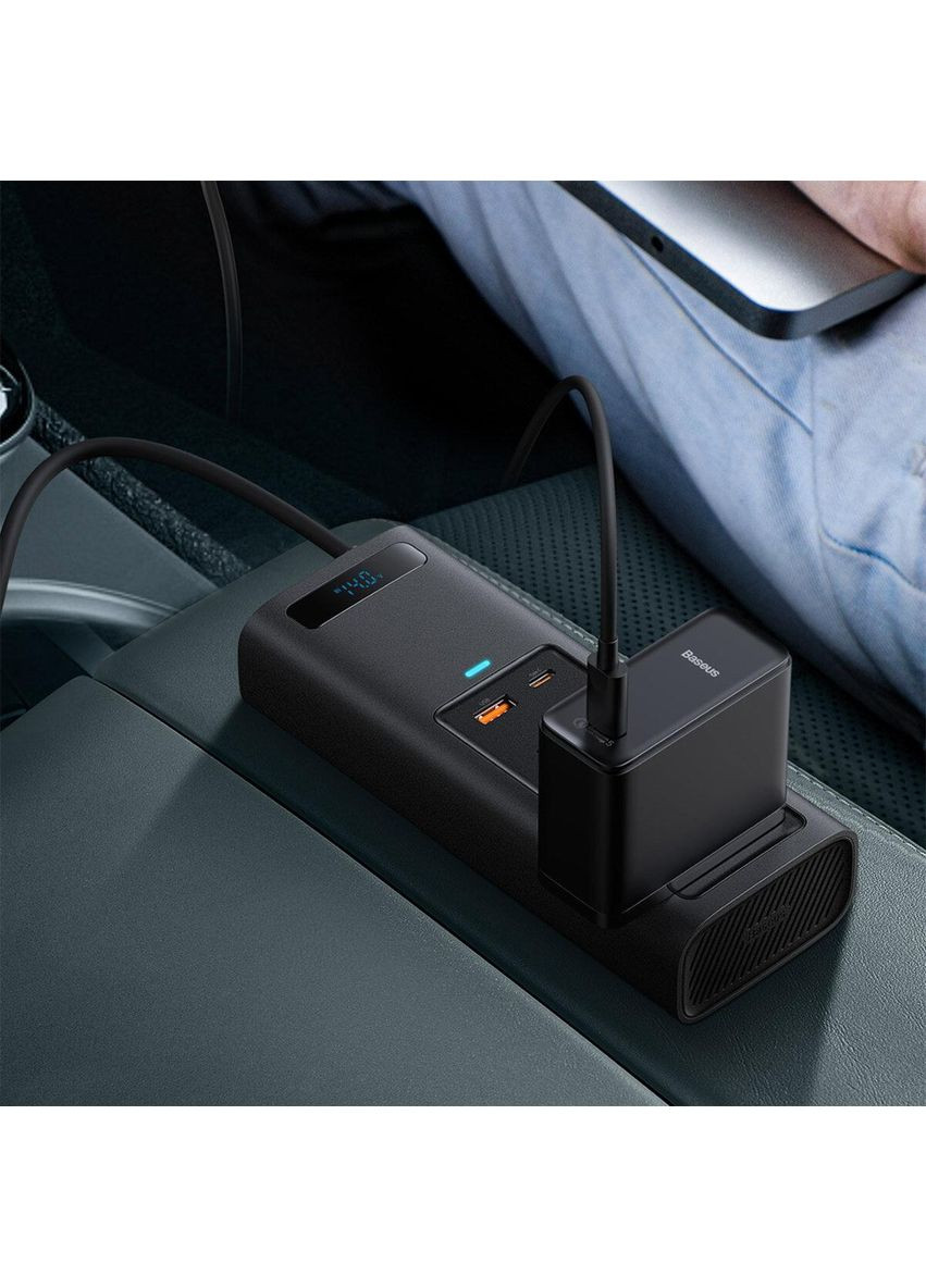 Автомобильный инвертор In-car Inverter 150W (220V CN/EU) Black Baseus (353497764)