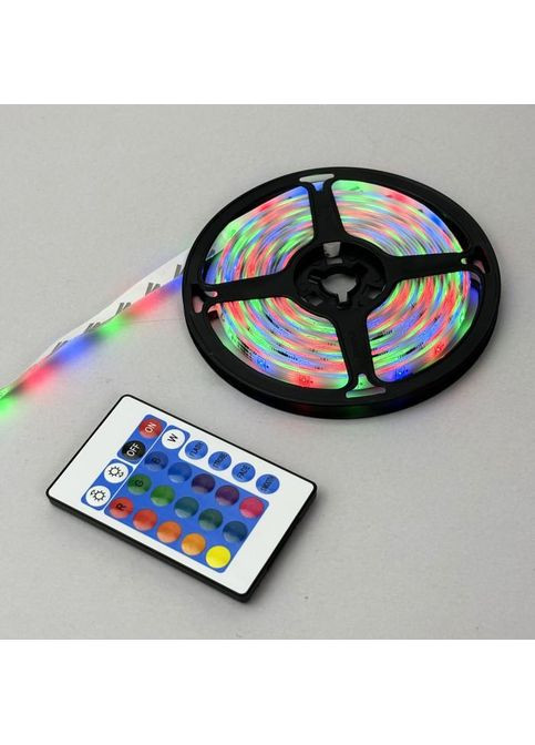 Лента светодиодная (гирлянда) с пультом 5 м RGB No Brand (362492643)