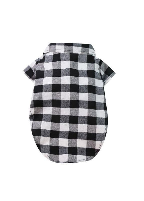 Рубашка для котов и кошек Pet Style "Бабочка" Чернобелая M No Brand - (323232343)