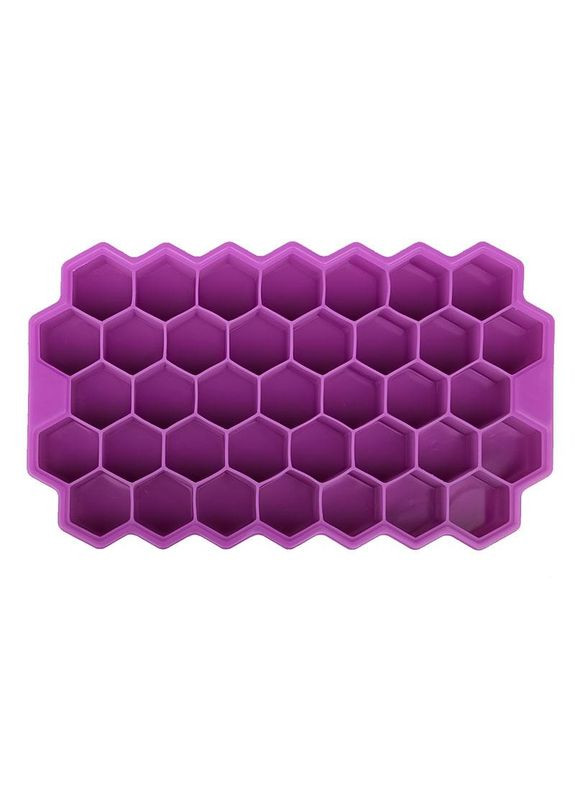 Форма для льда Соты Purple силиконовая емкость 11шт Cumenss (352011201)