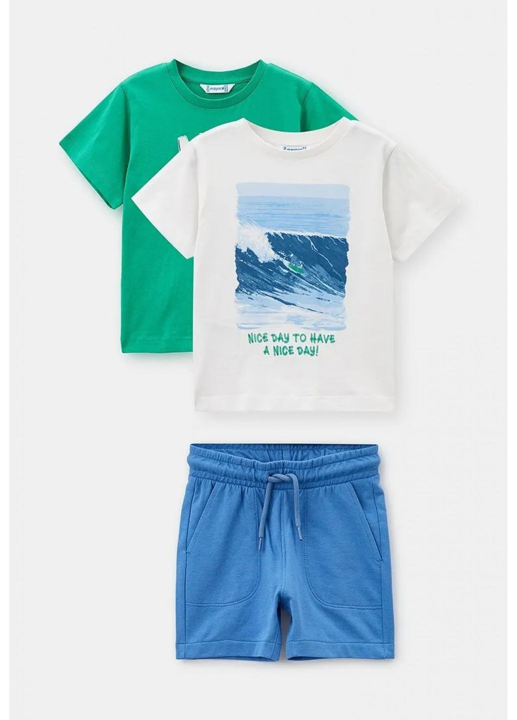 Комбинированный комплект: 2 футболки и шорты Mayoral