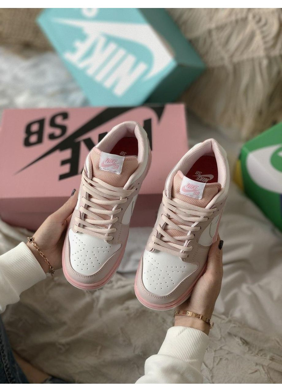 Рожеві Осінні кросівки чоловічі nike sb dunk low pink bird найк сб данк No Brand