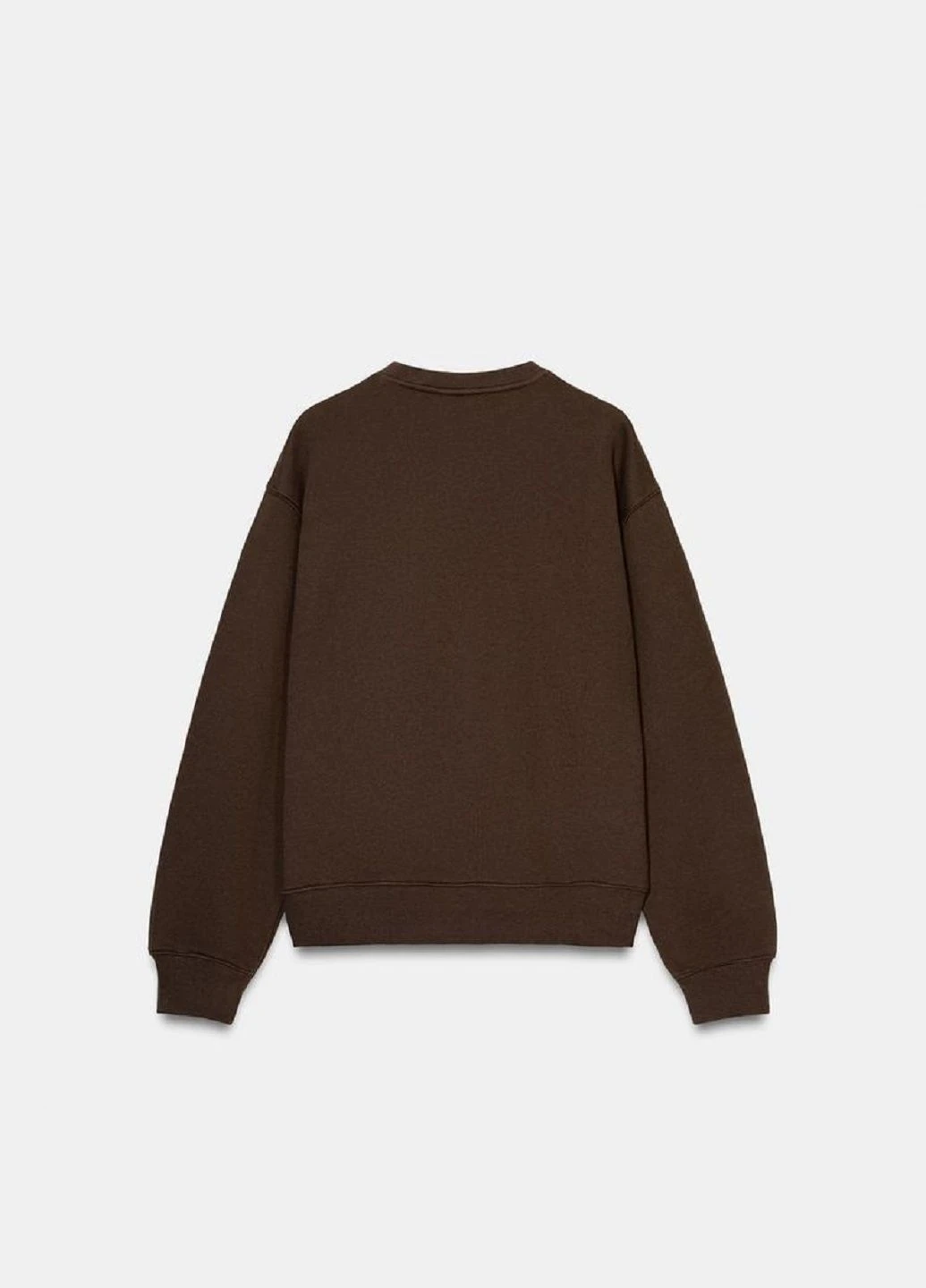 Коричневый свитшот Zara однотонный (382626205)