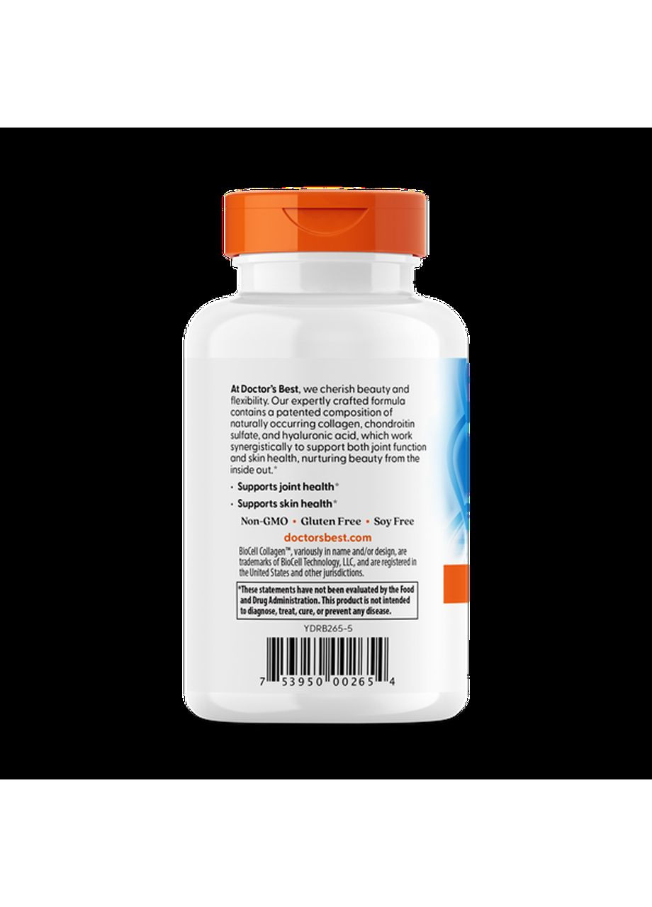 Гіалуронова кислота з хондроїтином Hyaluronic Acid with Chondroitin 60 таб Doctor's Best (357342296)