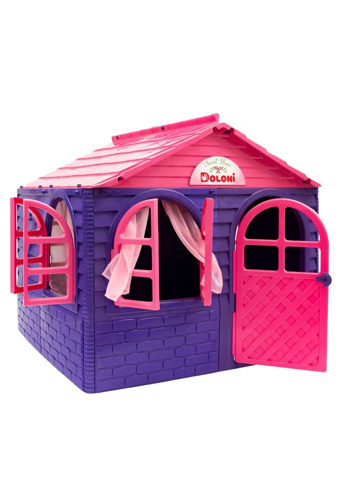 Детский игровой Домик со шторками 02550/1 пластиковый Doloni (364130683)
