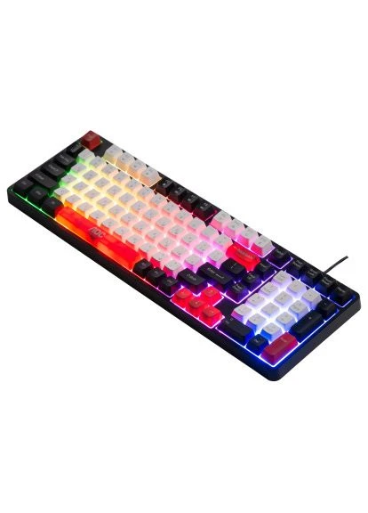 Клавіатура GK116H1 LED USB UA White/Red/Black (GK116H1/97) AOC (400752417)