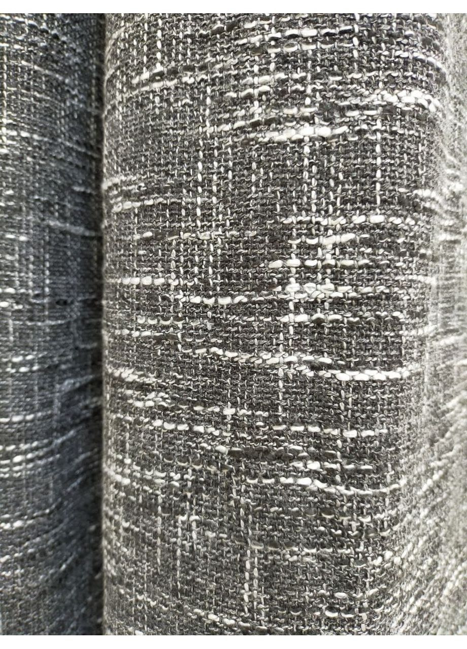 Комлпетк Штор Лен мешковина серая 100х250 No Brand (353832850)