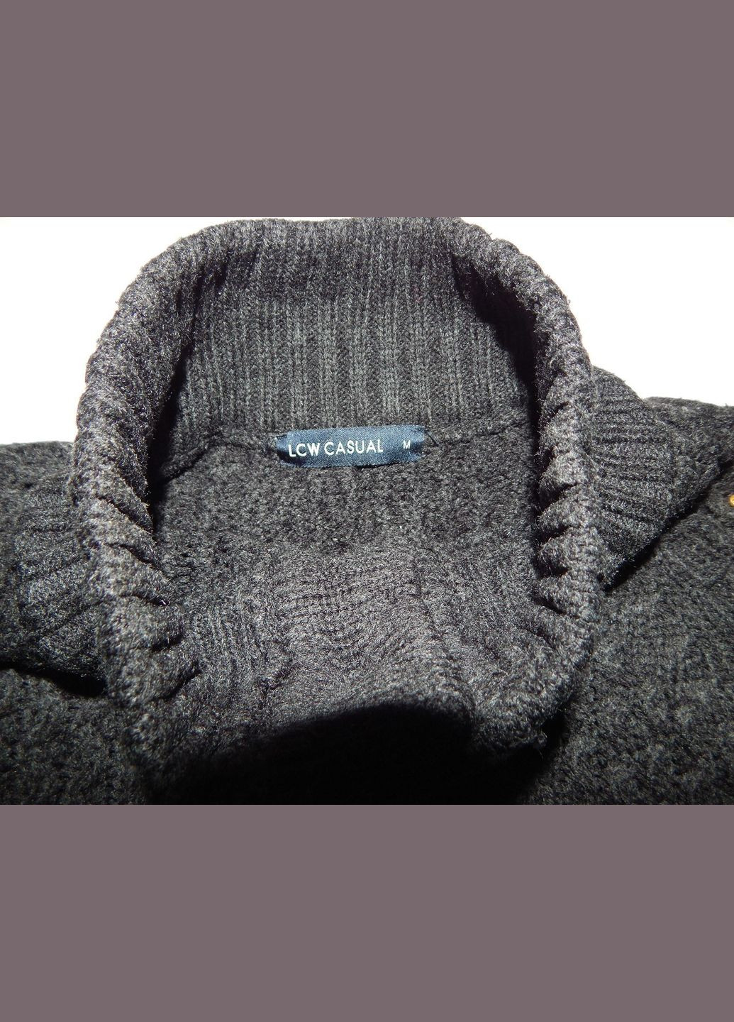 Серый зимний свитер мужской lcw casual р.48 079sm (только в указанном размере, только 1 шт) No Brand