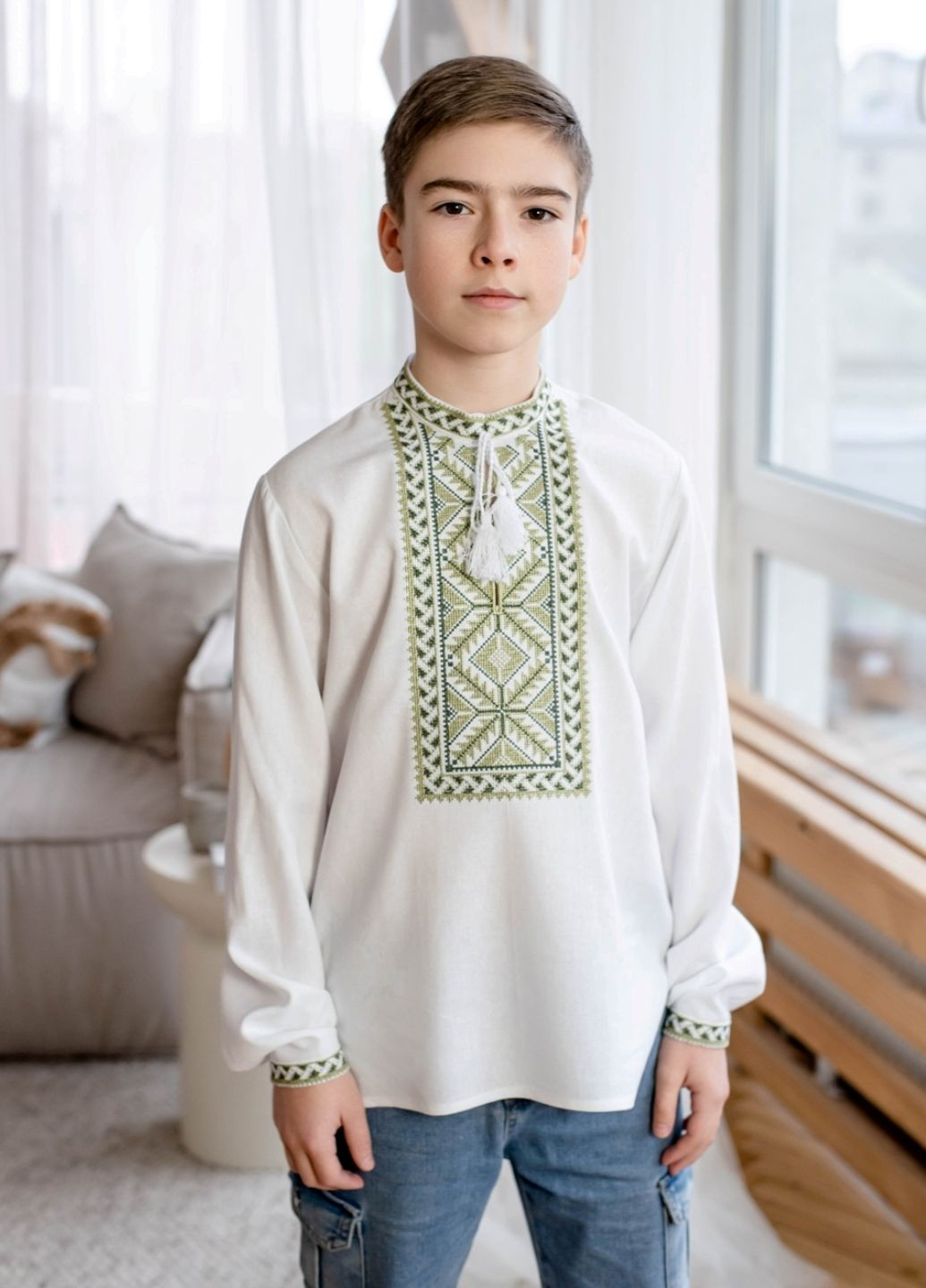 Біла сорочка Vyshyvanka візерунок українська символіка (331022709)