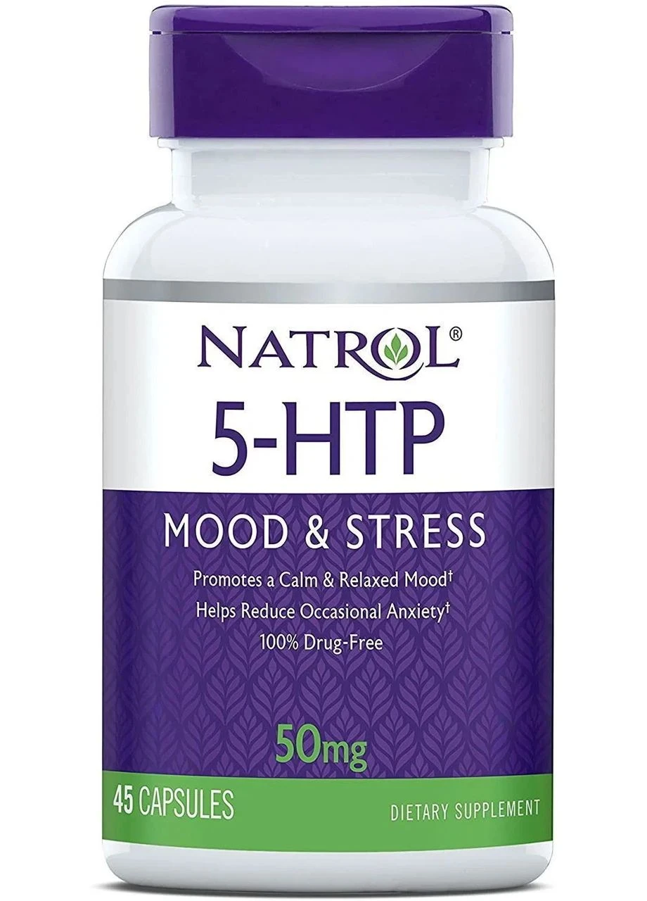 5-гідрокситриптофан 5-HTP,, 50 мг, 45 капсул Natrol (361117404)