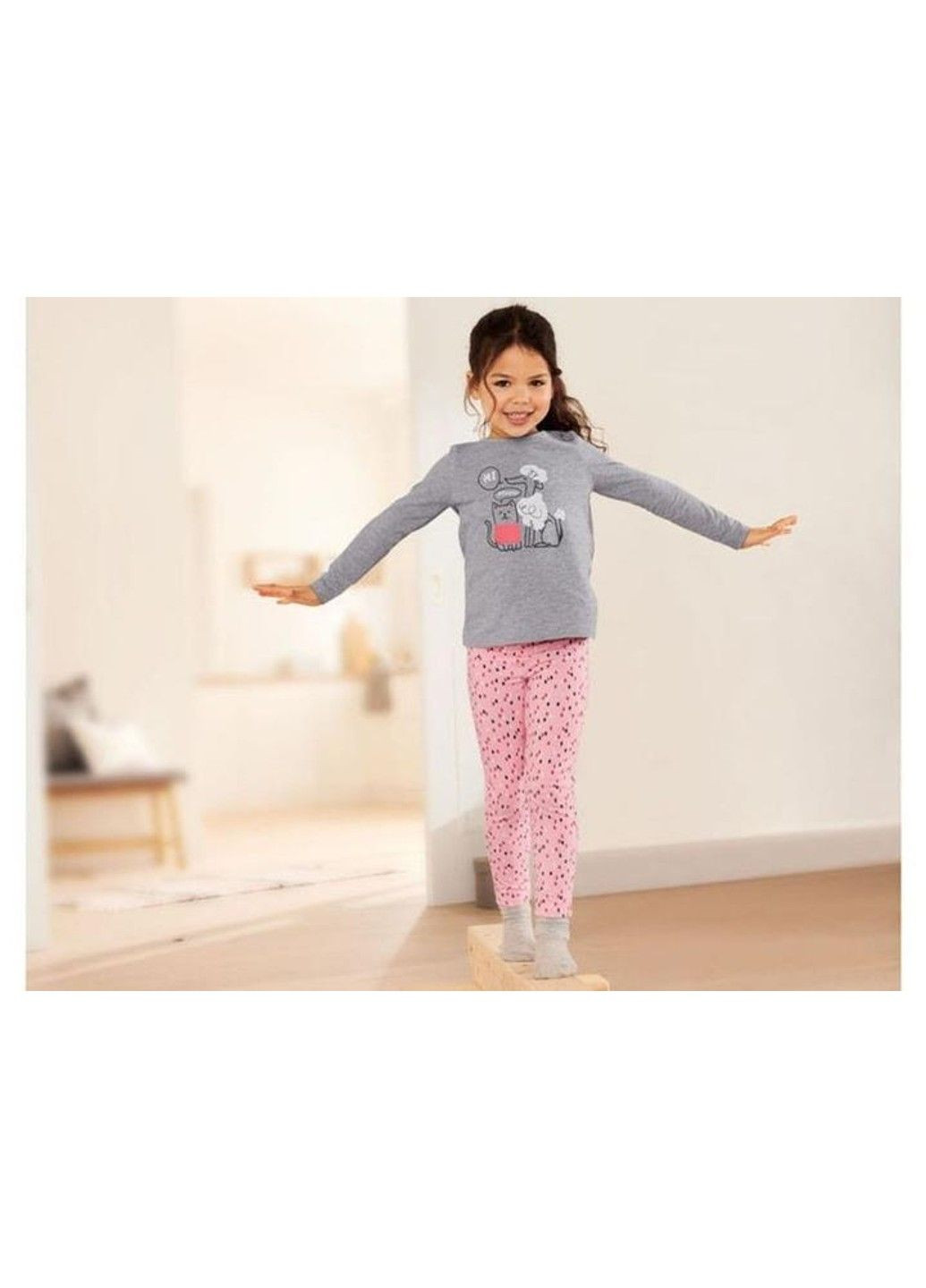 Лосины джегинсы леггинсы детские на девочку, розовые Lupilu (333334174)