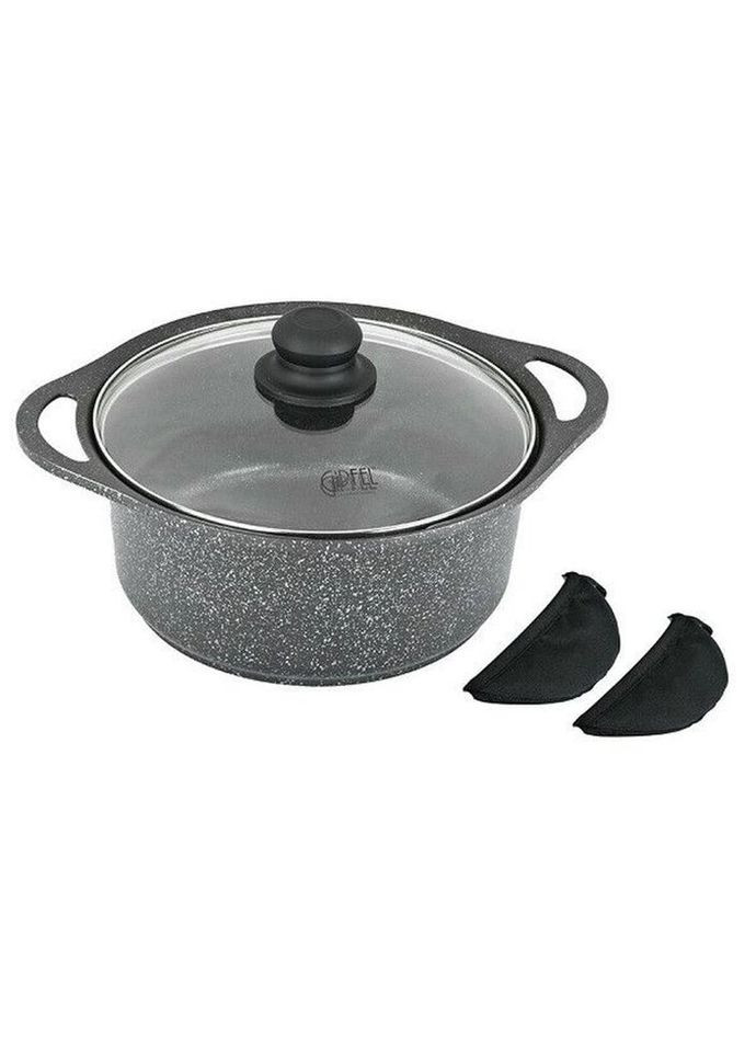 Кастрюля с крышкой Zenit GP-0509 22 см 3.4 л серая Gipfel (335972554)