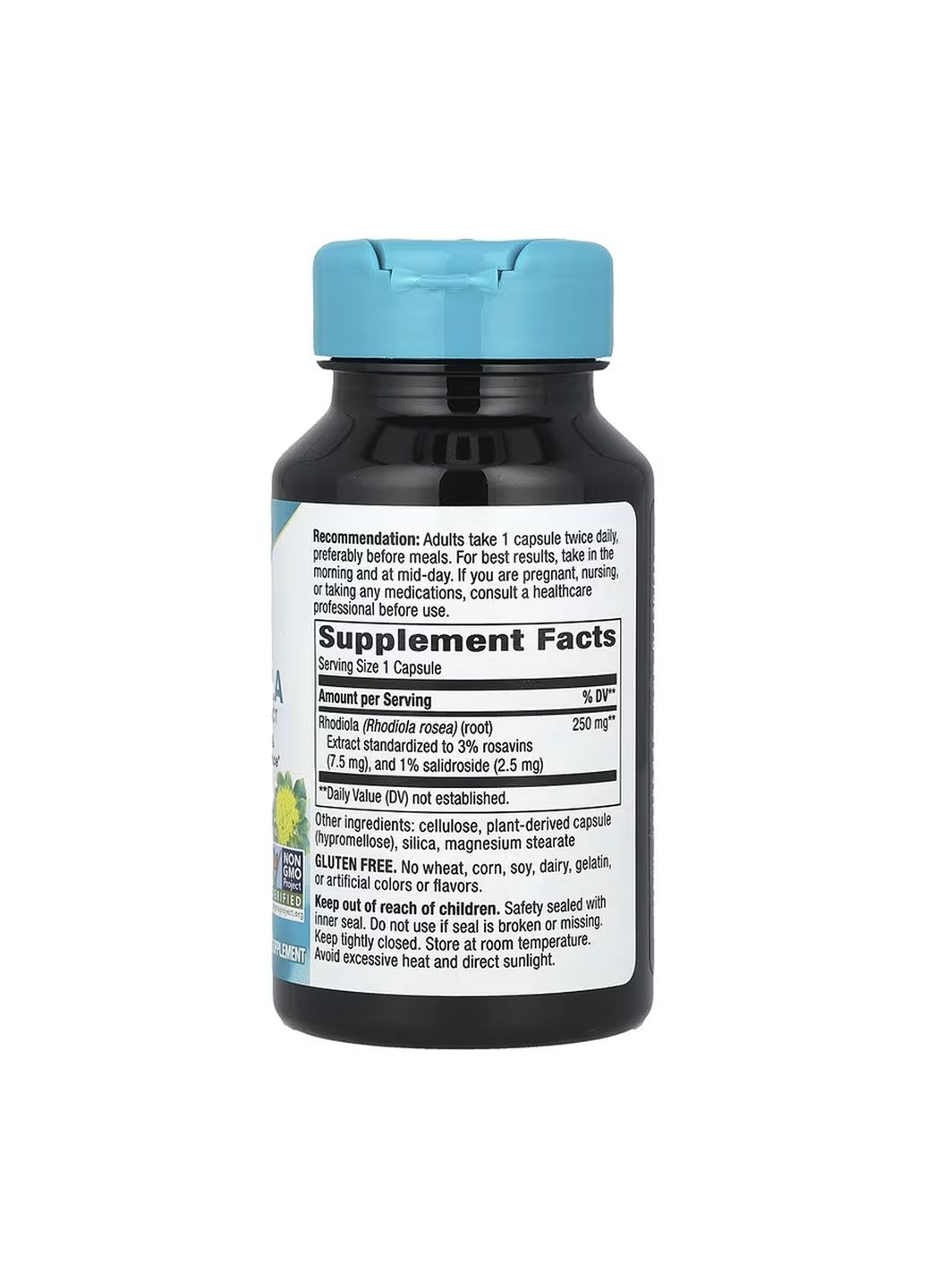 Экстракт родиолы Rhodiola Rosea 250 мг 60 капсул Nature's Way (361348538)