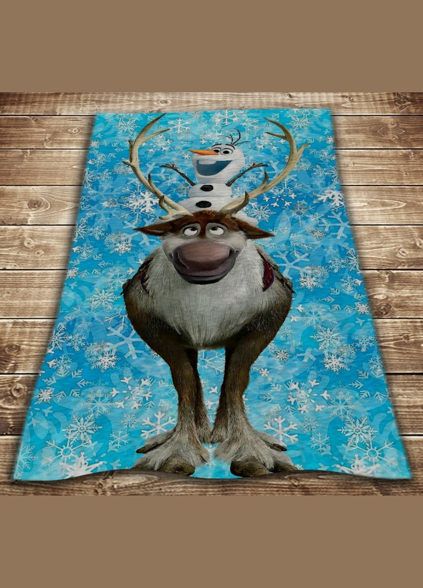 Плед з 3D принтом-Frozen. Свен і Олаф Перша Креативна мануфактура PERFECTUS Плед (301868862)