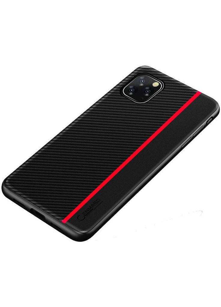 Чехол накладка Cenmaso для Apple iPhone 11 Pro Black&Red Primolux (262296735)
