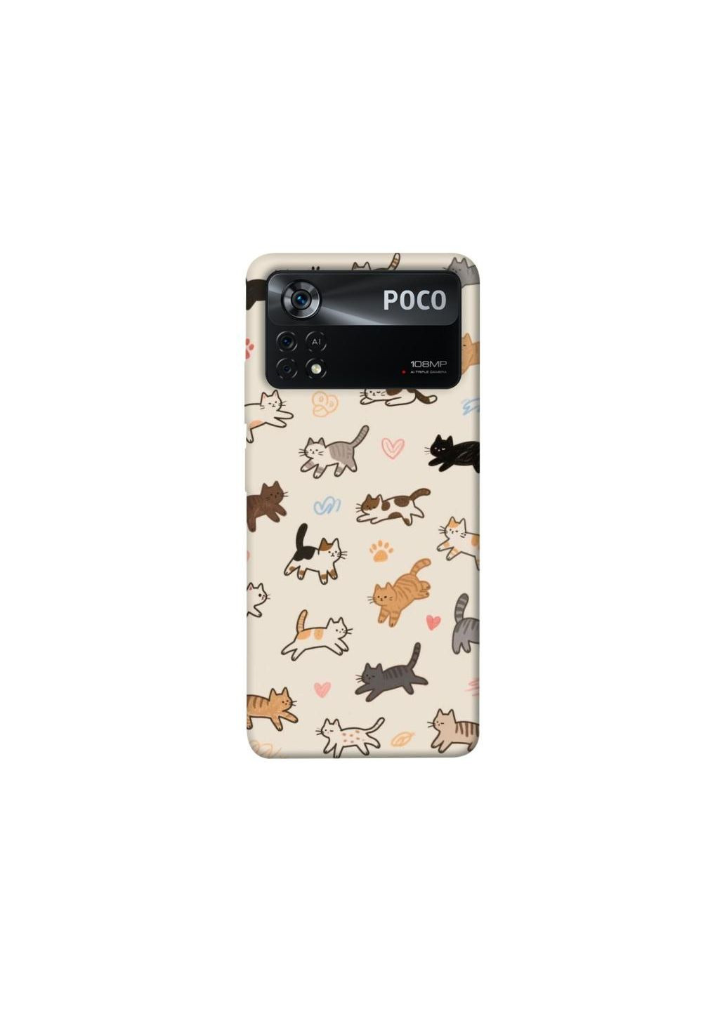 Чохол на Xiaomi Poco X4 Pro 5G Cat style ver.2 Frontalka (361106814)