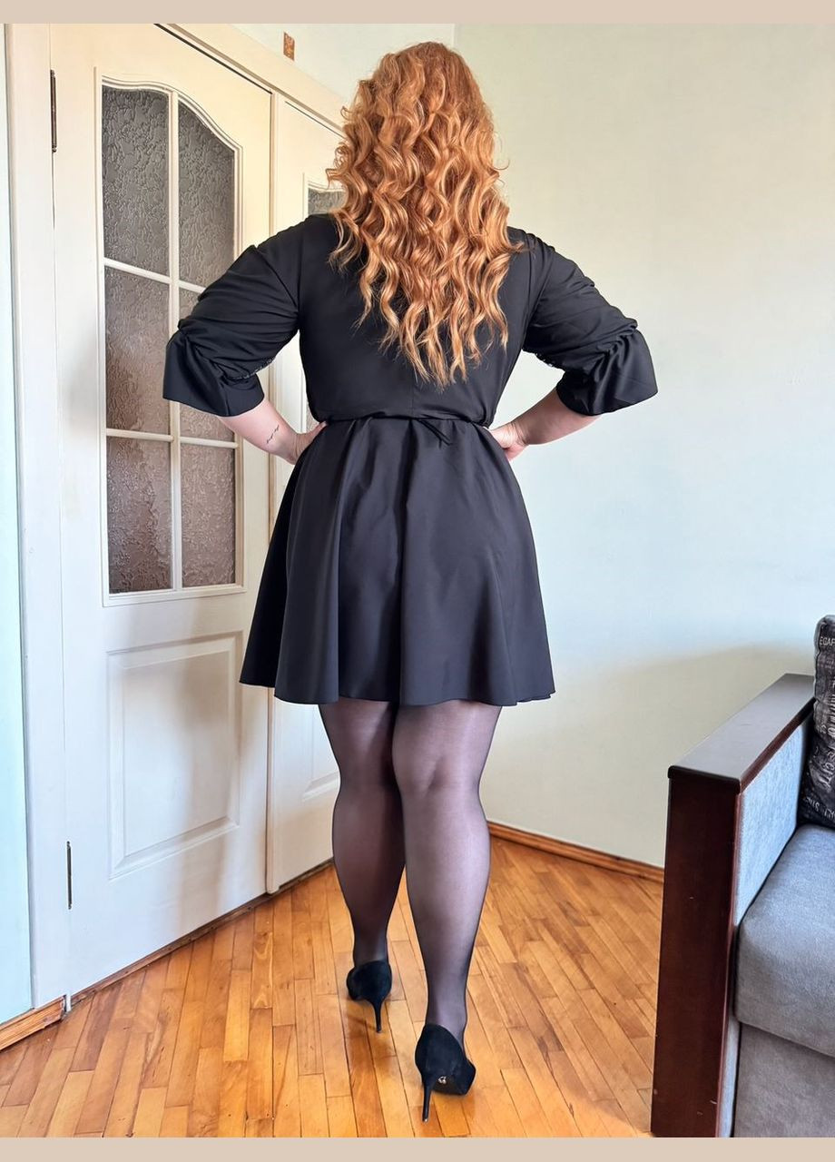 Чорна кежуал сукня mishel EVVA однотонна