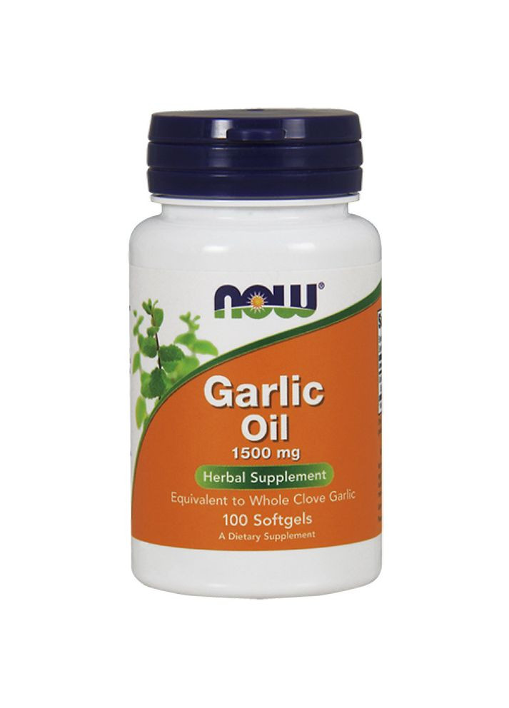 Концентрат часникової олії Foods Garlic Oil 1500 mg 100 softgels Now (278274241)