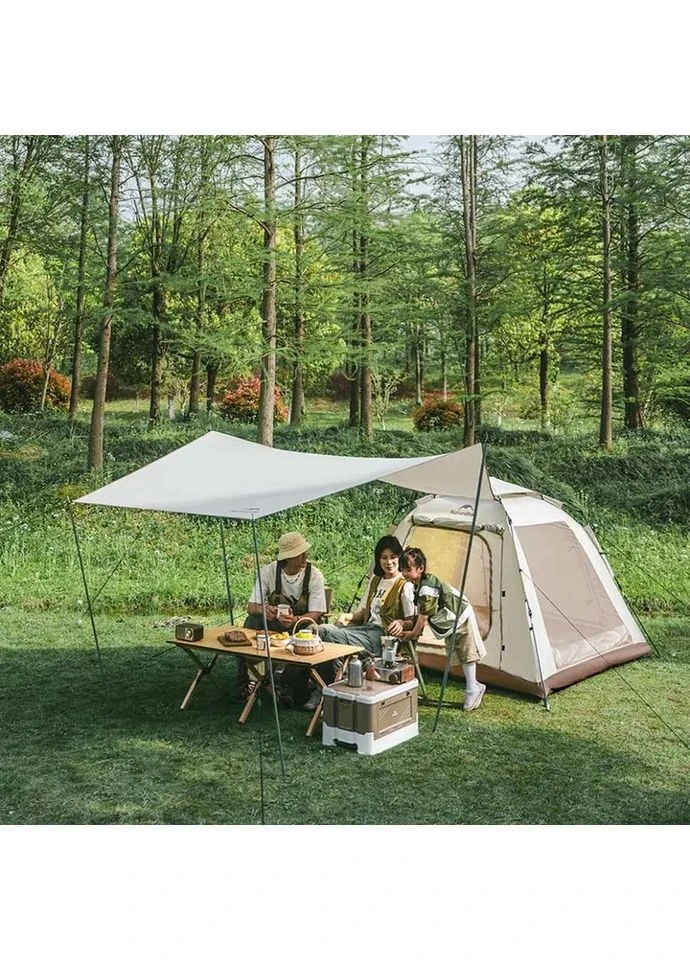 Намет Ango Picnic CNK2450WS021 3 автоматичний з тентом Brown Naturehike (366289107)