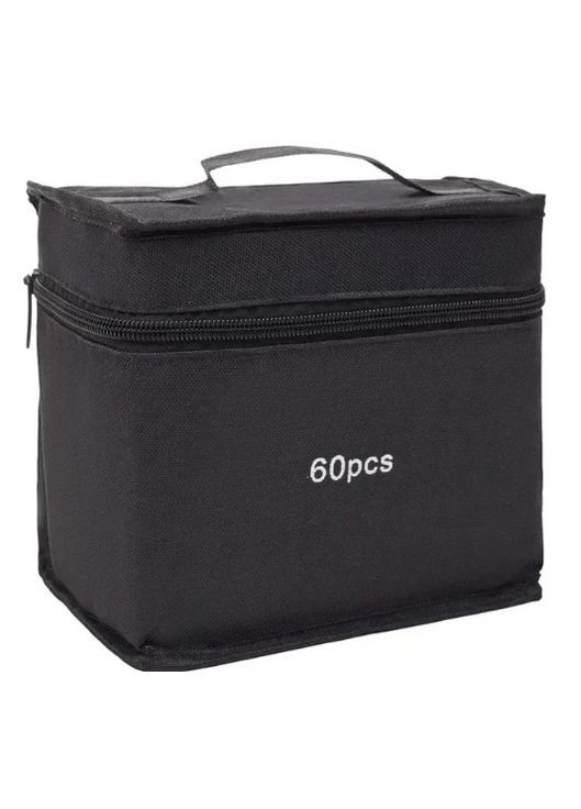 Набір маркерів для малювання та скетчингу 60 кольорів чорний (1756375347) No Brand (333800228)