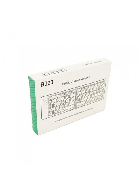 Клавиатура беспроводная bluetooth B023, раскладная, 67 клавиш, (Eng/Pyc), 280x92мм Чёрная MDR No Brand (371793931)