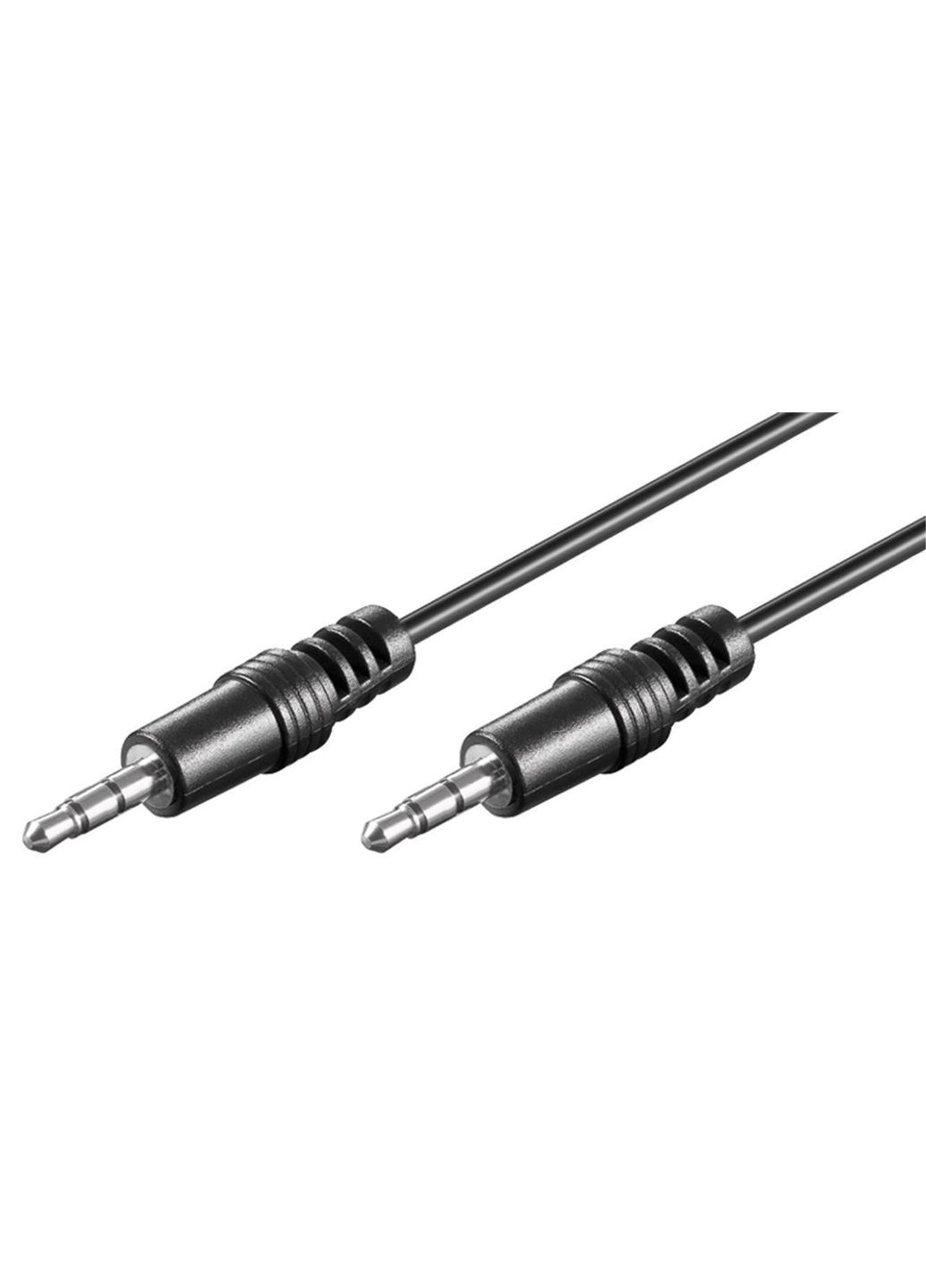 Кабель аудио сигнальный Jack 3.5mm 3pin M/M (папа/папа) 0.6m Shielded(45жил) D=4.0mm AUX Cu Goobay (369646294)