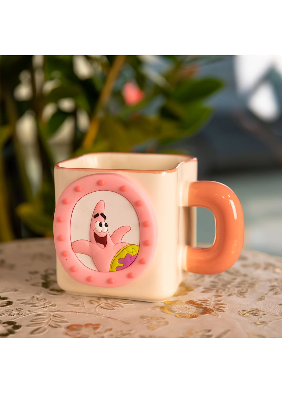 Фарфоровая чашка "Патрик" с магнитным декором 500 мл, Кружка детская чашка из фарфора на подарок FM-12P Yiwu (369743525)