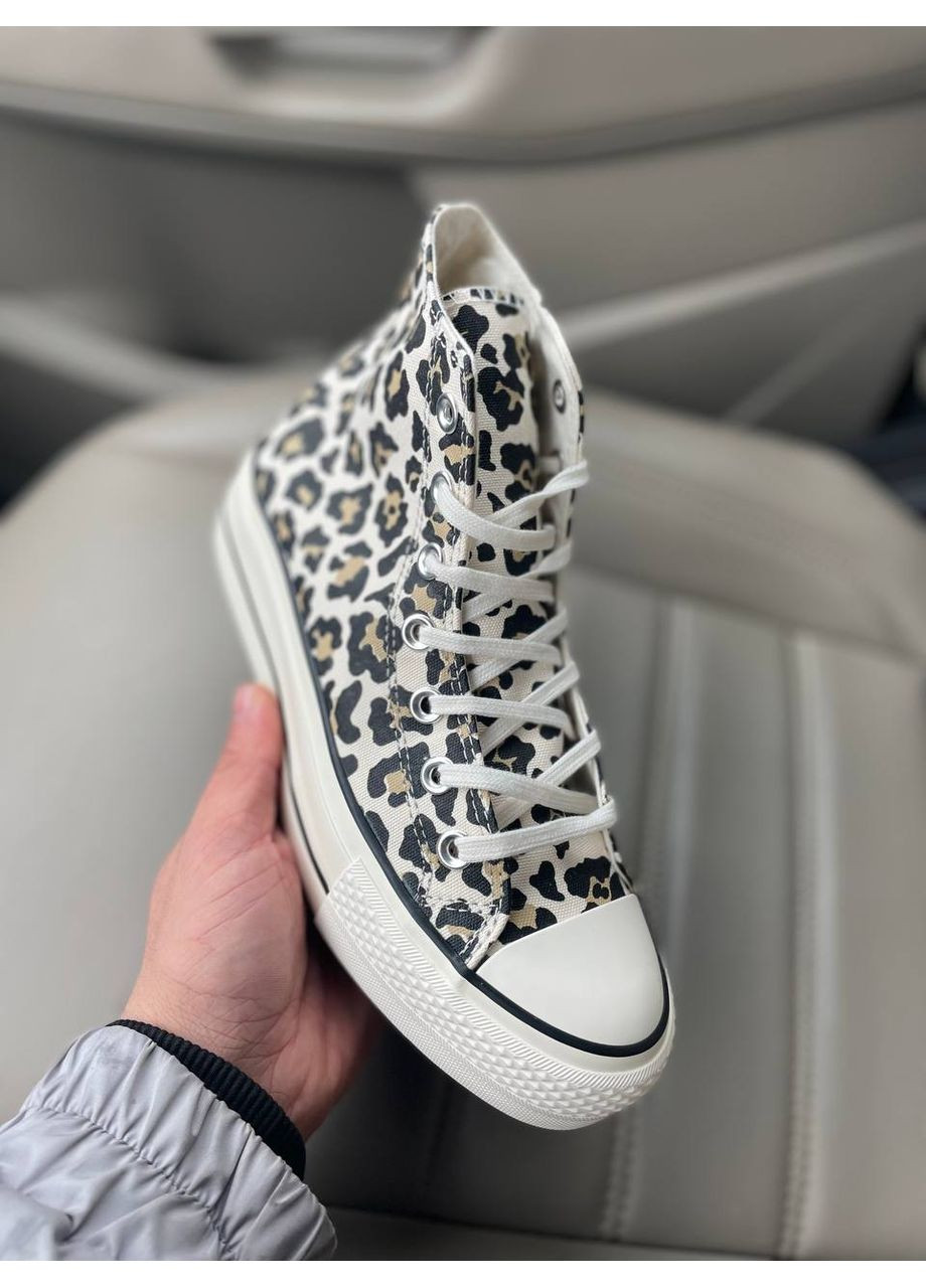 КЕДИ ЖІНОЧІ CONVERSE CONVER LEOPARDS КОНВЕРС No Brand комбіновані демісезони (367177653)