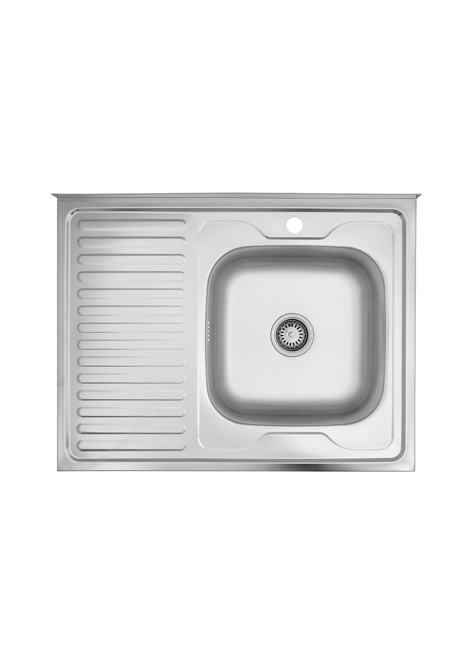 Мийка для кухні з харчової нержавіючої сталі AISI 201 -D8060R-16-06N WAL (313619015)