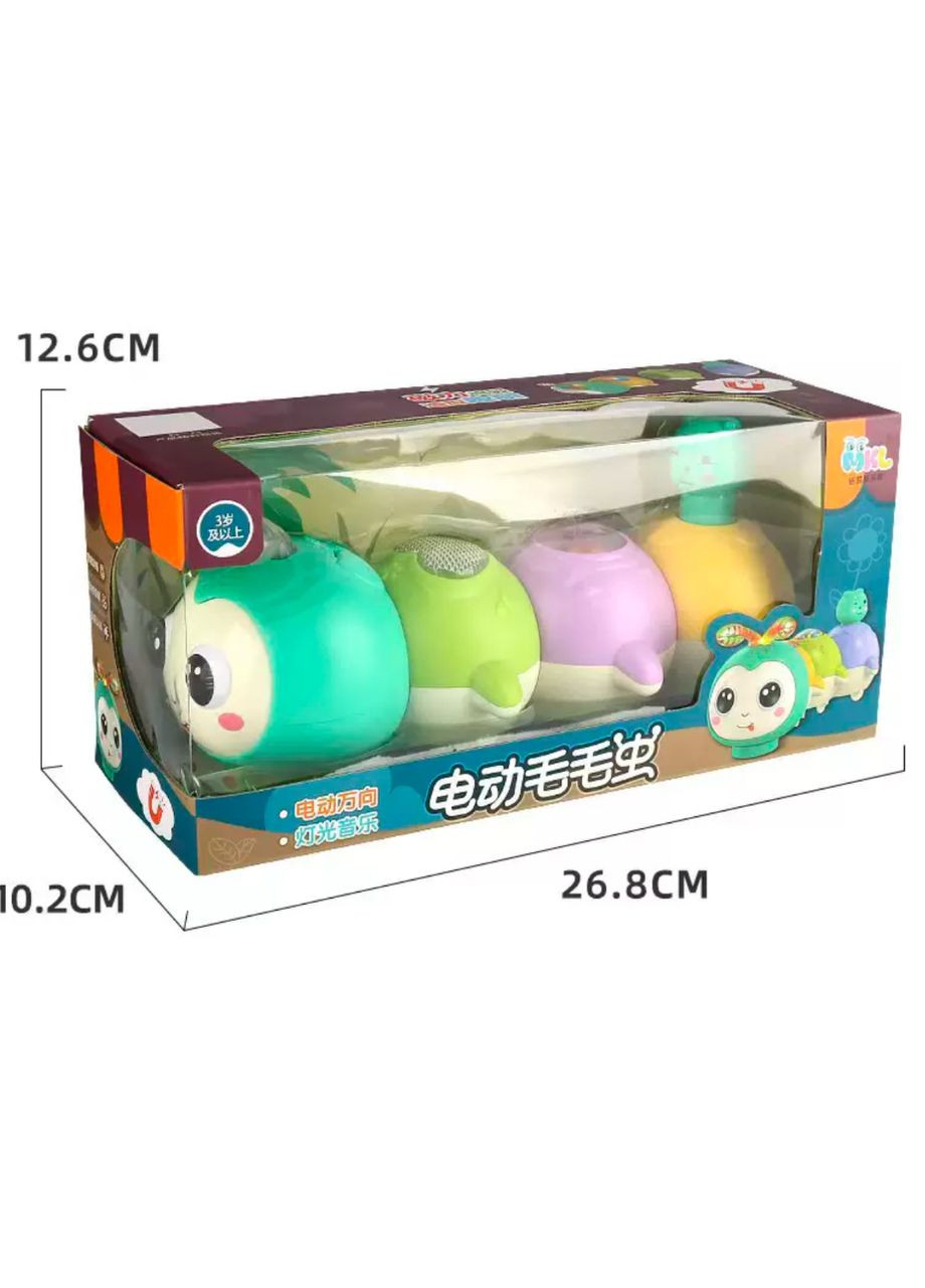 Гусениця-іграшка на колесах | Розвиваюча музична іграшка для дітей | SOLA TOYS No Brand (365784052)